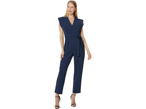 () Х󥯥饤 ǥ V-ͥå ץ  ƥǥå ꡼ ǥơ Calvin Klein women Calvin Klein V-Neck Jumpsuit with Extended Sleeve Detail Academy