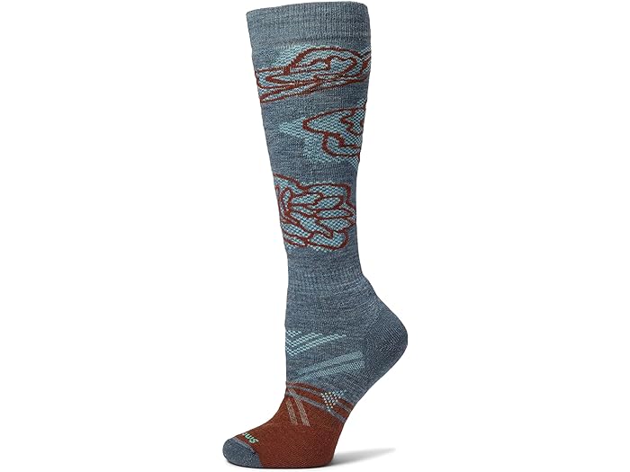 () X}[gE[ fB[X XL[ t NbV p^[ I[o[UJ[t \bNX Smartwool women Smartwool Ski Full Cushion Pattern Over-the-Calf Socks Pewter Blue