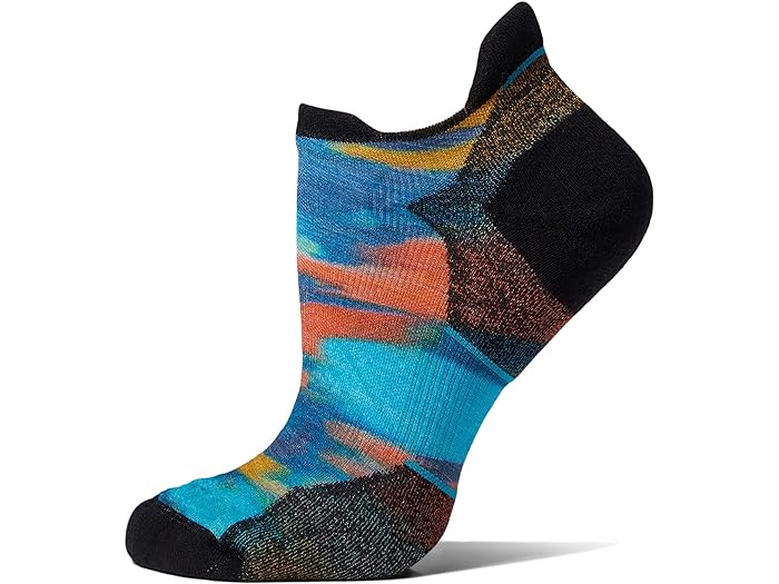 () X}[gE[ fB[X  ^[QbeBh NbV ubV vg E AN \bNX Smartwool women Smartwool Run Targeted Cushion Brushed Print Low Ankle Socks Alpine Blue