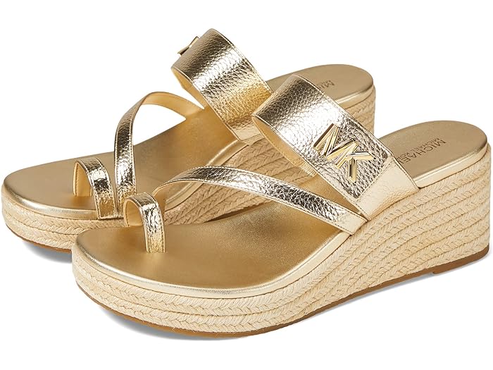 (取寄) マイケルコース レディース ジリー ミッド ウェッジ MICHAEL Michael Kors women MICHAEL Michael Kors Jilly Mid Wedge Pale Gold