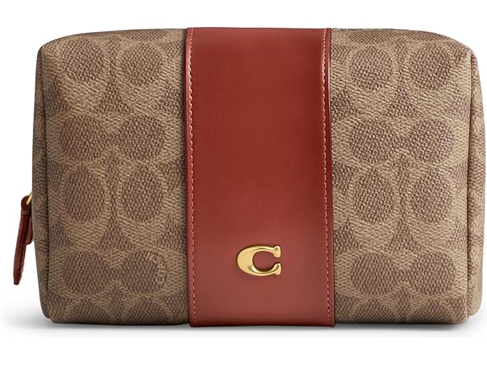 コーチ（COACH) (取寄) コーチ レディース エッセンシャル コスメティック ポーチ COACH women COACH Essential Cosmetic Pouch Tan Rust