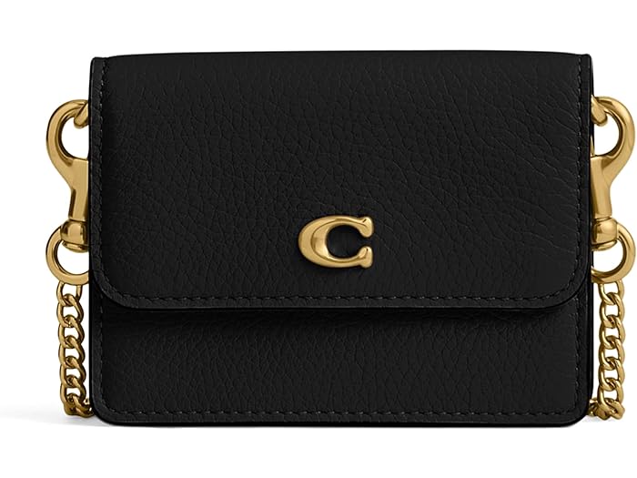 (取寄) コーチ レディース エッセンシャル ハーフ フラップ カード ケース COACH women COACH Essential Half Flap Card Case Black