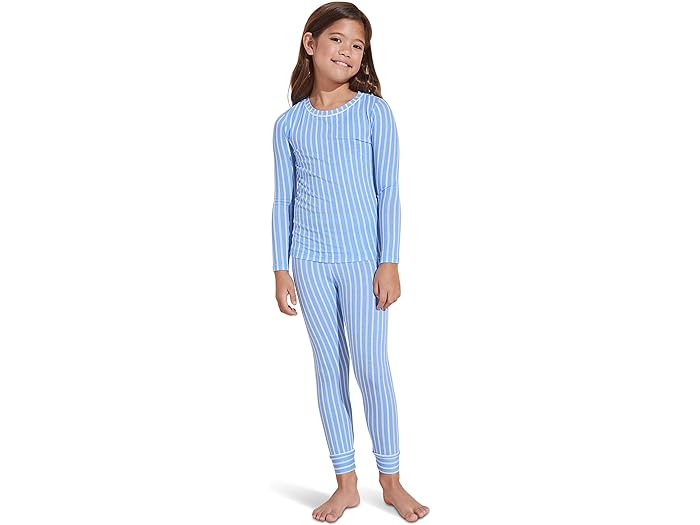 () С å  ץƥå -  ʥ  å (ȥ å/ӥå å) Eberjey kids Eberjey Gisele Printed - The Night Time Set (Little Kids/Big Kids) Nordic Stripes Vista/Blue Ivory