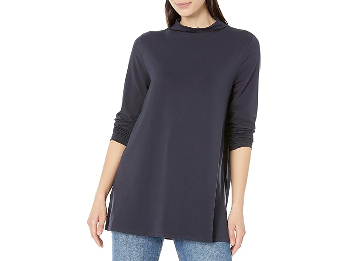 () AC[ tBbV[ fB[X t@l lbN `jbN Eileen Fisher women Eileen Fisher Funnel Neck Tunic Nocturne