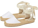 (取寄) ソルドス レディース ローレン レース アップ エスパドリーユ Soludos women Lauren Lace Up Espadrille Whi...