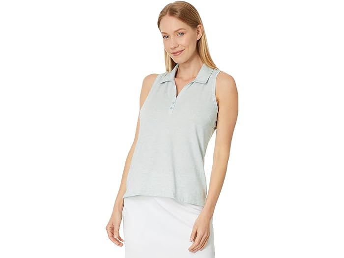 () gBX}V[ fB[X tFU[EFCg ANeBu X[uX | TravisMathew women TravisMathew Featherweight Active Sleeveless Polo Heather Jade