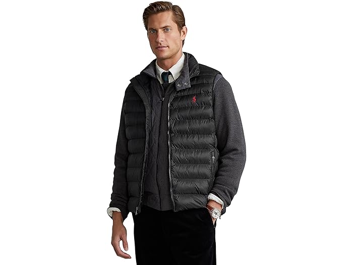 ポロ ラルフ ローレン ダウンベスト メンズ (取寄) ラルフローレン メンズ パッカブル ダウン ベスト Polo Ralph Lauren men Polo Ralph Lauren Packable Down Vest Polo Black