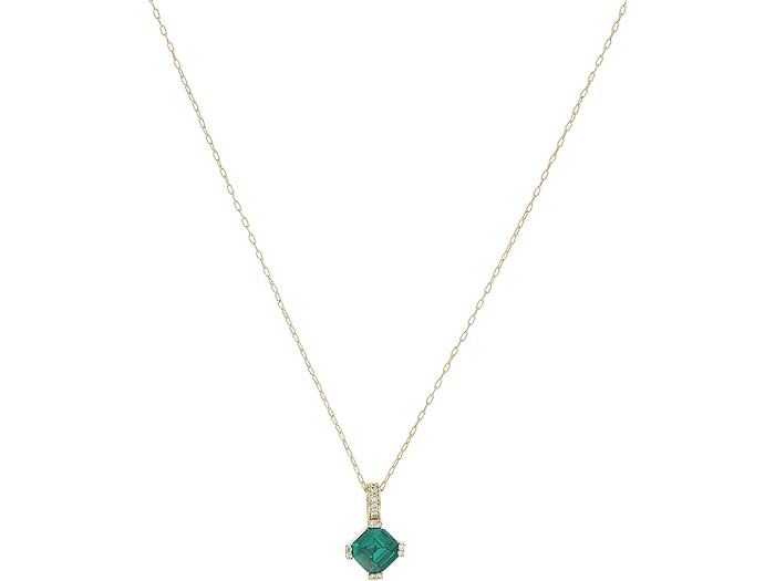 (取寄) ケイトスペード レディース ダズル ミニ ペンダント ネックレス Kate Spade New York women Kate Spade New York Dazzle Mini Pendant Necklace Green/Gold