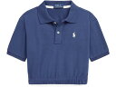 () t[ LbY K[Y Xgb` bV {NV[ | Vc (gh[/g LbY) Polo Ralph Lauren Kids girls Polo Ralph Lauren Kids Stretch Mesh Boxy Polo Shirt (Toddler/Little Kids) Rustic Navy