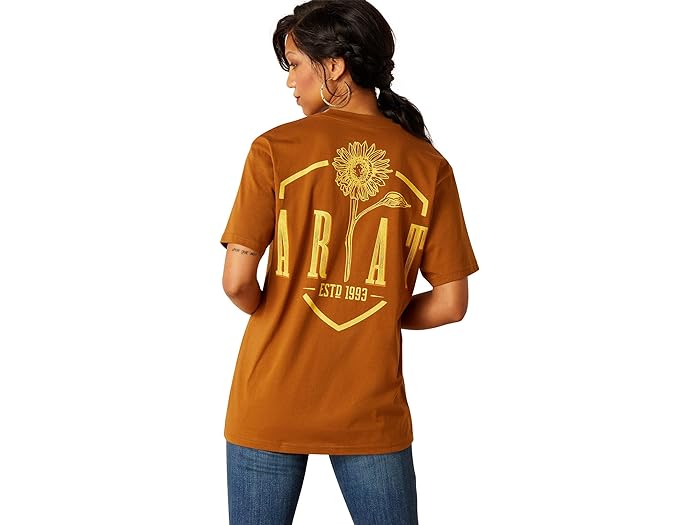 () AAbg fB[X Tt[ T-Vc Ariat women Ariat Sunflower T-Shirt Rubber