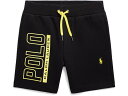 () t[ LbY {[CY S _ujbg V[c (gh[) Polo Ralph Lauren Kids boys Polo Ralph Lauren Kids Logo Double-Knit Shorts (Toddler) Polo Black