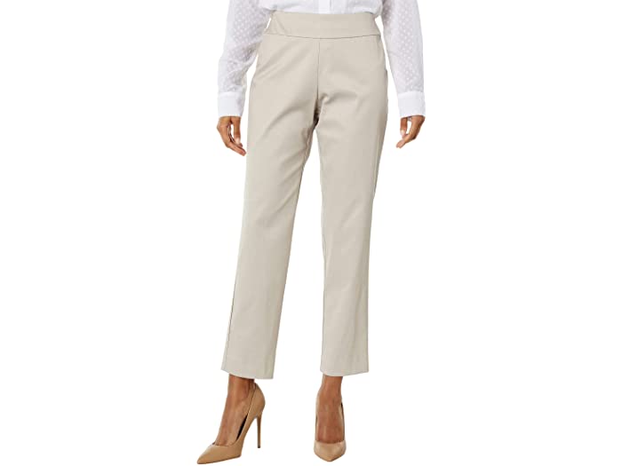 () NCW[ [ fB[X v-I sP AN pc Krazy Larry women Pull-On Pique Ankle Pants Stone