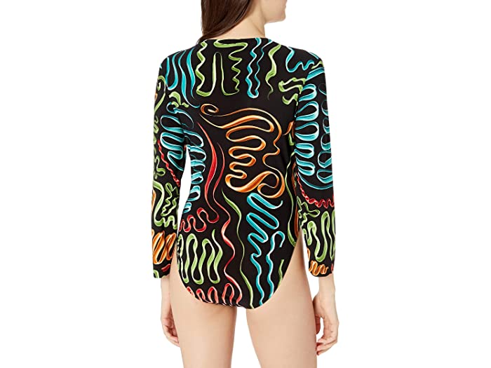 (取寄) ノーマ カマリ レディース ウィメンズ スタンダード ラッシュガード Norma Kamali women Womens Standard Rashguard Multi Squiggle