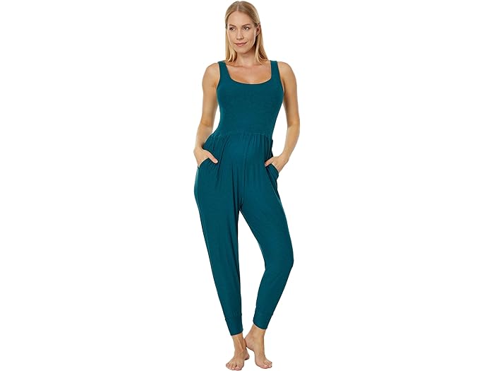 (取寄) ビヨンドヨガ レディース スペースダイ グロー イン コンフォート マタニティ ジャンプスーツ Beyond Yoga women Beyond Yoga Spacedye Grow In Comfort Maternity Jumpsuit Lunar Teal Heather