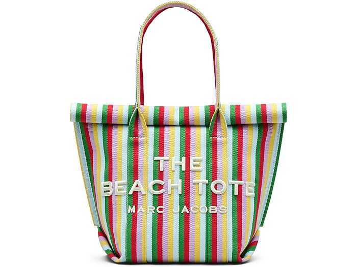 (取寄) マークジェイコブス レディース ザ ストライプド ジャカード ビーチ トート バッグ Marc Jacobs women Marc Jacobs The Striped Jacquard Beach Tote Bag Wisteria Multi