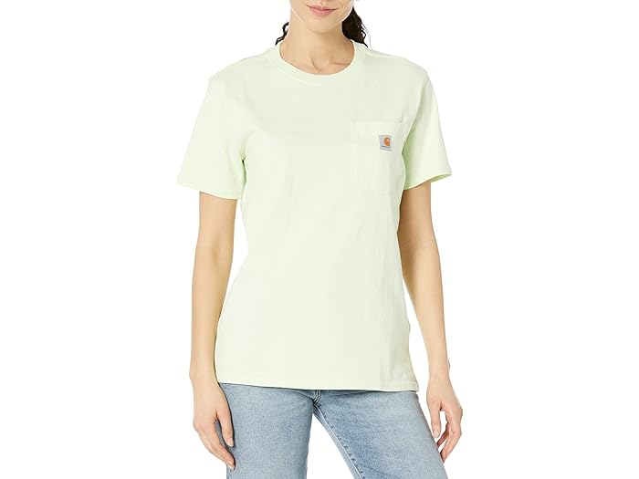 () J[n[g fB[X WK87 [NEFA |Pbg V[g X[u T-Vc Carhartt women Carhartt WK87 Workwear Pocket Short Sleeve T-Shirt Hint of Lime