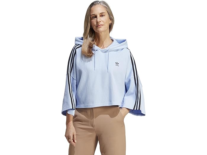 () AfB_X IWiX fB[X Nbvh u[fB adidas Originals women adidas Originals Cropped Hoodie Blue Dawn