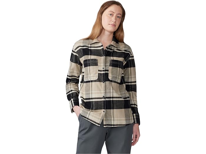 (取寄) マウンテンハードウェア レディース フランネル ロング スリーブ シャツ Mountain Hardwear women Mountain Hardwear Flannel Long Sleeve Shirt Oyster Shell