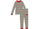 () pW}} LbY `[ Gt O Pj Zbg (gh[) Pajamarama kids Pajamarama Team ELF Long PJ Set (Toddler) Red/Green/White Stripe