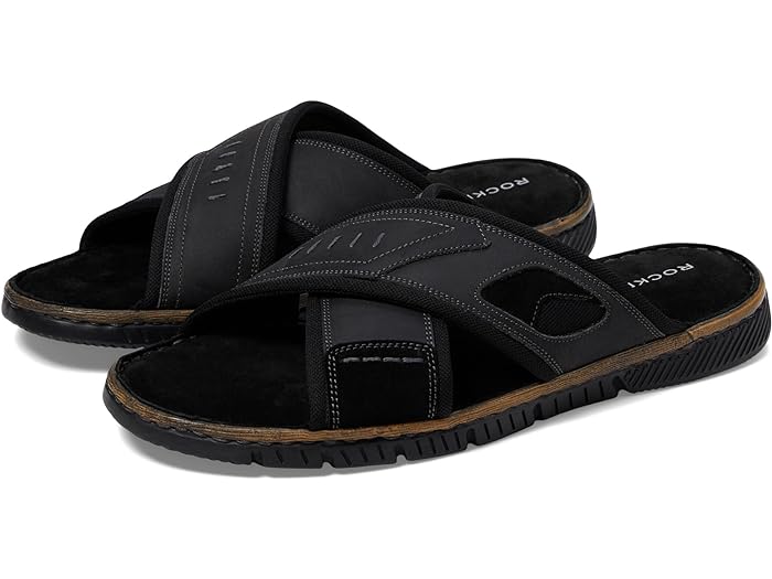 () åݡ  㥹ѡ X Х Rockport men Jasper X Band Black Leather