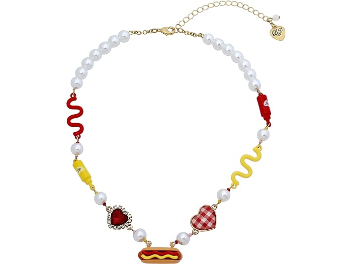 (取寄) ベッツィジョンソン レディース ホットドッグ カラー ネックレス Betsey Johnson women Betsey Johnson Hotdog Collar Necklace Multi