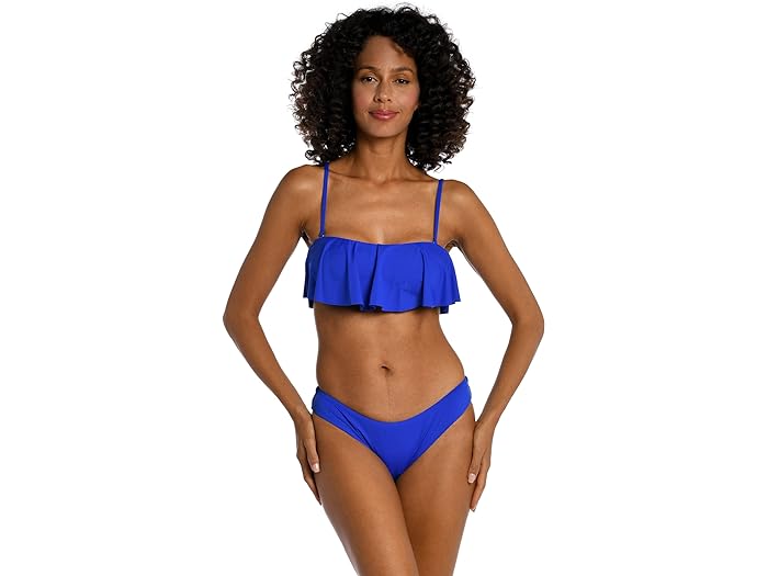 ()  ֥ ǥ  åǥ إХ åե ֥ La Blanca women La Blanca Island Goddess Bandeau Ruffle Bra Sapphire