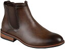 () oX Y h `FV[ hX u[c Vance Co. men Vance Co. Landon Chelsea Dress Boots Brown Faux Leather