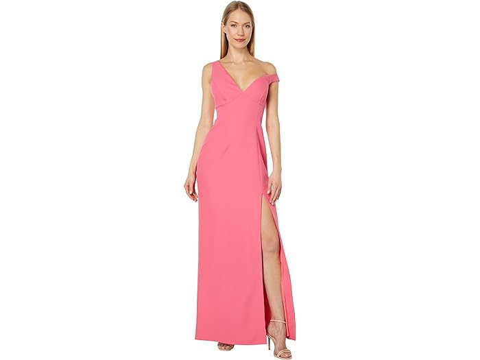 (取寄) BCBGマックスアズリア レディース アシンメトリック ワン ショルダー イブニング ドレス BCBGMAXAZRIA women BCBGMAXAZRIA Asymmetric One Shoulder Evening Dress Honeysuckle