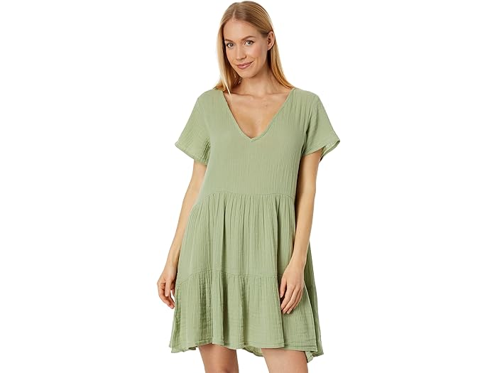 () å  ǥ ץߥ  ɥ쥹 Rip Curl women Rip Curl Premium Surf Dress Mid Green