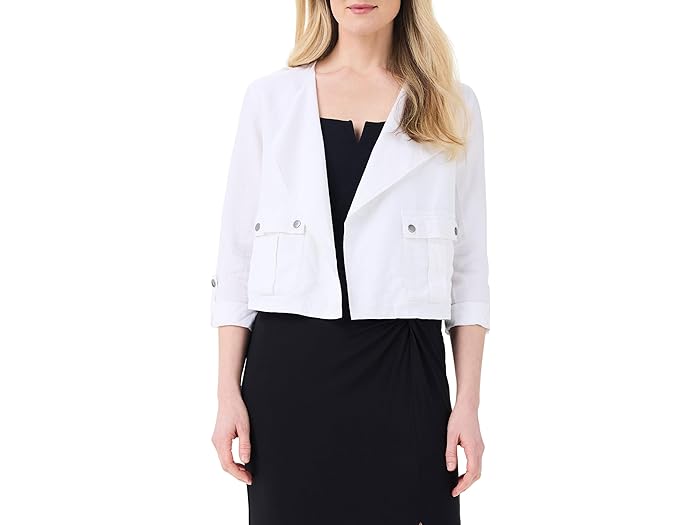 () ˥å ǥ  ͥ  㥱å NIC+ZOE women Rumba Linen Moto Jacke...