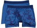 (取寄) トミーバハマ メンズ メッシュ テック ボクサー ブリーフ 2-パック Tommy Bahama men Mesh Tech Boxer Briefs 2-Pack Blue Mono