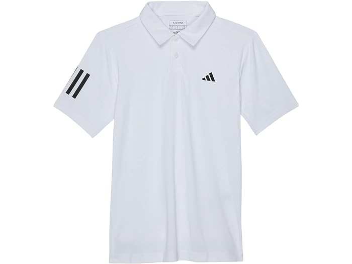 アディダス　ベビー服 (取寄) アディダス キッズ キッズ クラブ テニス 3ストライプ ポロ シャツ (リトル キッズ/ビッグ キッズ) adidas Kids kids adidas Kids Club Tennis 3-Stripes Polo Shirt (Little Kids/Big Kids) White