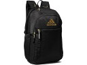 (取寄) アディダス エクセル 7 バックパック adidas Excel 7 Backpack Black/Gold Metallic(4)