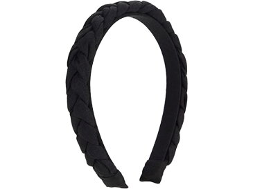 (取寄) メイドウェル レディース スキニー パフィー ブレイデッド ヘッドバンド Madewell women Skinny Puffy Braided Headband True Black