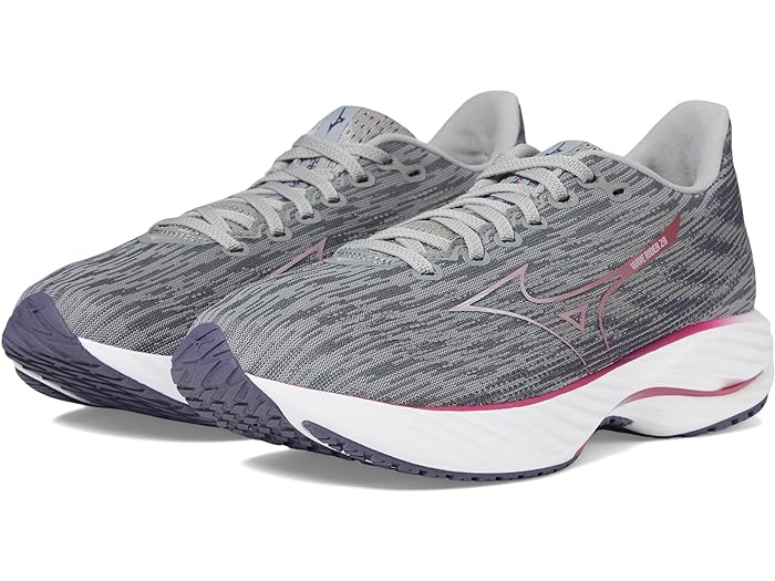 (取寄) ミズノ レディース ウェーブ ライダー 28 Mizuno women Wave Rider 28 Ultimate Grey/Cosmo Chr..