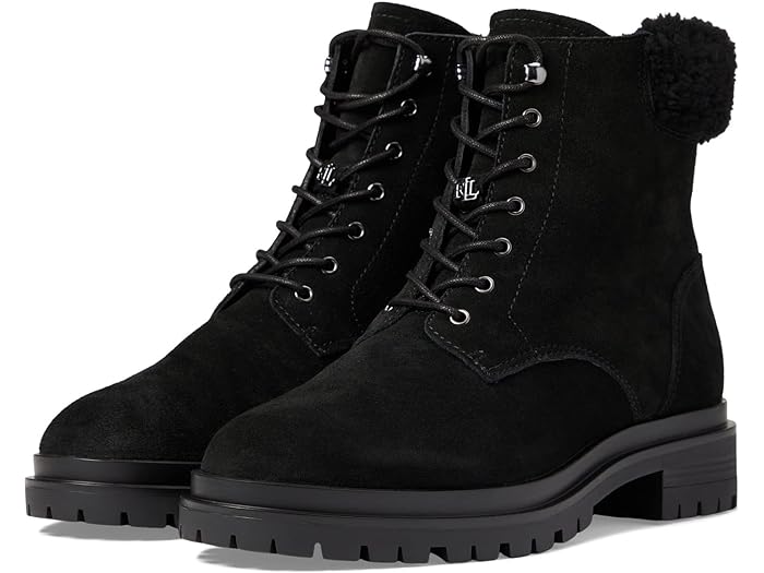 (取寄) ローレン ラルフローレン レディース カーリー ブーティ LAUREN Ralph Lauren women LAUREN Ralph Lauren Carlee Bootie Black/Blackのサムネイル