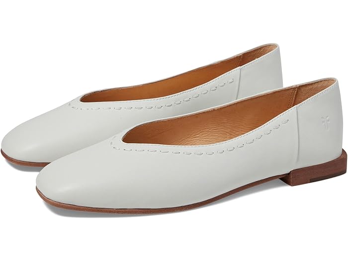 (取寄) フライ レディース クレア フラッツ Frye women Claire Flat White