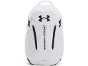 (取寄) アンダーアーマー ハッスル 6.0 バックパック Under Armour Hustle 6.0 Backpack White/White/Black(4)