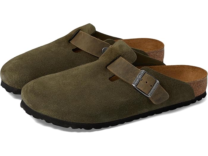 (取寄) ビルケンシュトック メンズ ボストン - レザー Birkenstock men Birkenstock Boston - Suede/Oiled Leather Thyme