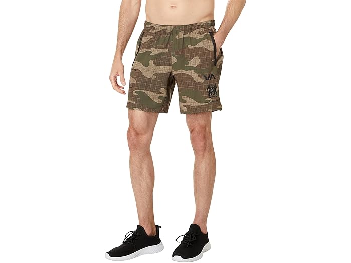 () 롼  襬 ȥå 硼 RVCA men Yogger Stretch Shorts Desert Camo