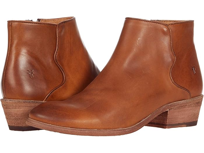 (取寄) フライ レディース カーソン パイピング ブーティ Frye women Carson Piping Bootie Caramel Antique Pull Up
