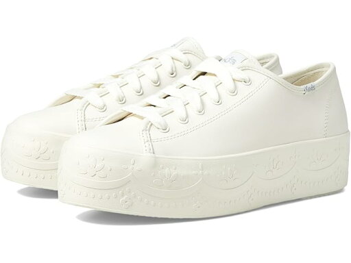 (取寄) ケッズ レディース トリプル アップ レザー Keds women Triple Up Leather White Lace Foxing (取寄) ケッズ レディース トリプル アップ レザー Keds women Triple Up Leather White Lace Foxing
