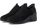 (取寄) スケッチャーズ スニーカー レディース - クレセント ハンズフリー スリップインズ SKECHERS women A-Wedge - Crecent Hands Free Slip-In Black/Black