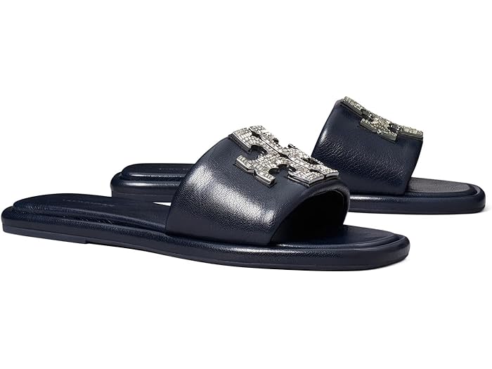 楽天ジェットラグ楽天市場店（取寄） トリーバーチ レディース ダブル T デコ スポーツ スライド Tory Burch women Double T Deco Sport Slide New Navy