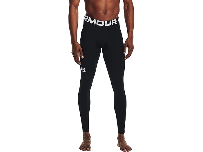 (取寄) アンダーアーマー メンズ コールドギア アーマー レギングス Under Armour men ColdGear Armour Leggings Black/White