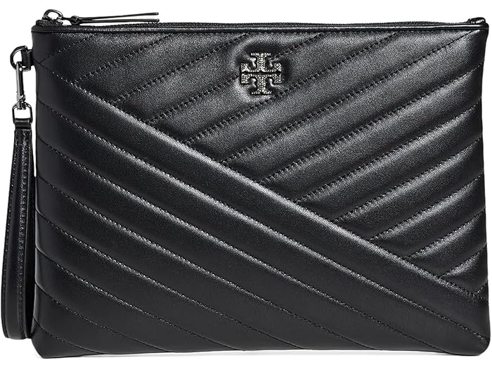 楽天ジェットラグ楽天市場店（取寄） トリーバーチ レディース キラ シェブロン パヴェ ロゴ ポーチ Tory Burch women Kira Chevron Pave Logo Pouch Black