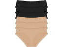 (取寄) ナトリ レディース ブリス ガール ブリーフ 6-パック Natori women Bliss Girl Brief 6-Pack Black/Black/Black/Cafe/Cafe/Cafe(4)