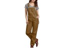 (取寄) ディッキーズ レディース リラックスド-フィット ビブ オーバーオール Dickies women Relaxed Bib Overalls Rinsed Brown Duck(4)