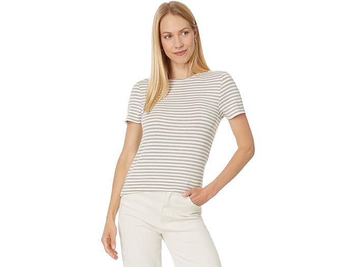 (取寄) スプレンディッド レディース バム ブー ストライプ クオーター スリーブ Splendid women Bam boo Stripe Quarter Sleeve Pale Oak/ Tawny Heather Stripe