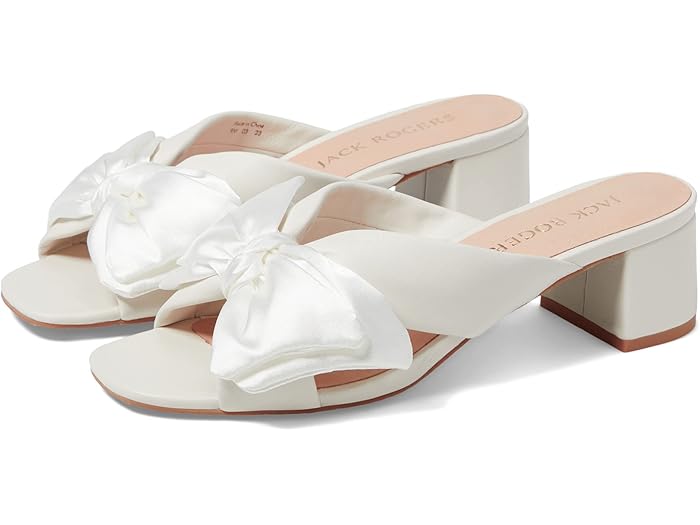 () å 㡼 ǥ ǥ֥ ߥå ҡ Jack Rogers women Debra Mid Heel Whi...
